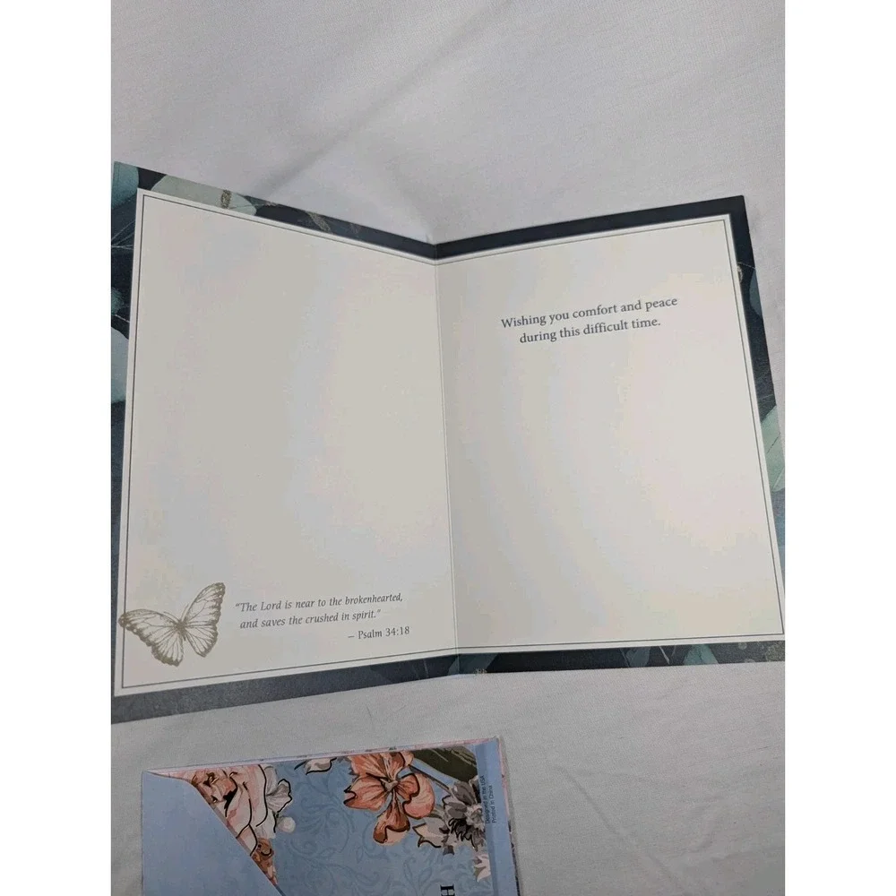 Sympathy Greeting Cards Qty 3 With Matching Envelopes